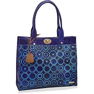 arpera Geometric Genuine Leather Office Bag  Blue C11524-5A - Handbags | Buy online on ZillyBuy