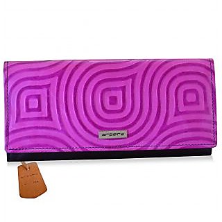 arpera abstract Genuine Leather ladies wallet  pink C11527-32 - Handbags | Buy online on ZillyBuy