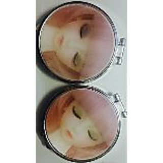 set of 2 purse mirrors with twinkling eyes