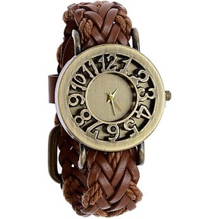 Womens watches ladies watches girls watches hallow brown dial watch