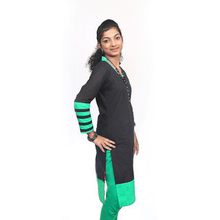 New Women Flora 3/4th Sleeve Solid Womens Cotton Kurti 2026 at ShopCircuit | ONDC