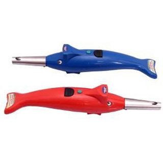 Dolphin Shape Electronic Electric Gas Lighter + Led Torch 2 in 1