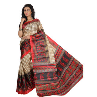 Svb Saree Multicolour Art Silk Saree Without Blouse Piece - Sarees | Buy online on ZillyBuy