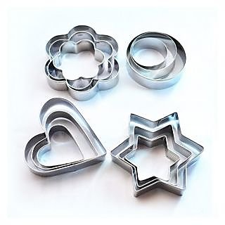 12 pcs Cookie Cutters for making Cake  Cookies - Cookware | Buy online on ZillyBuy