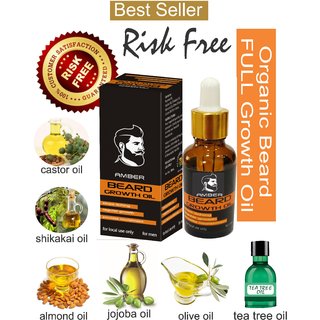 beard growth oil amber