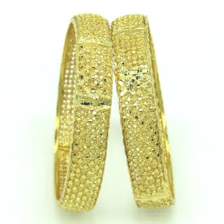 Gold Plated Set of 2PC Bangles For Women SMCB79 - Bangles & Bracelets | Buy online on ZillyBuy
