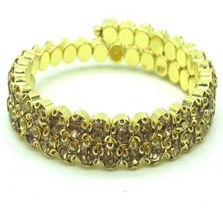 Adjustable golden stone bracelet for Women SMCBR46 - Bangles & Bracelets | Buy online on ZillyBuy