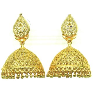 Gold Plated Paan Shape Earring For Women SMCE518 - Earrings | Buy online on ZillyBuy