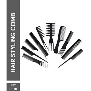 styler professional salon hair styling comb kit set of 10