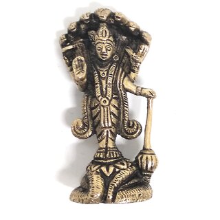 Ashtadhatu Vishnu Ji Gold Plated Idol