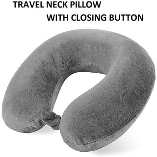 eastern club unisex u shaped neck rest pillow for travel micro fibres soft cushion grey 