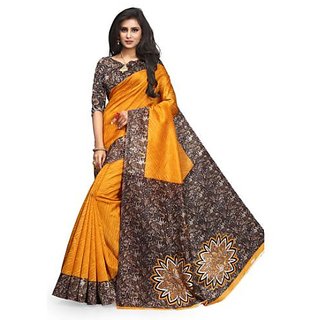 Sharda Creation Printed Kalamkari Art Silk Saree - Sarees | Buy online on ZillyBuy