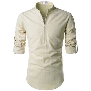 Vida Loca Beige Color Cotton Designer Shirt For Men