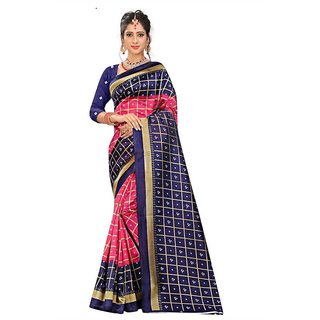 Sharda Creation Blue Mysore Silk Printed With Blouse Saree - Sarees | Buy online on ZillyBuy