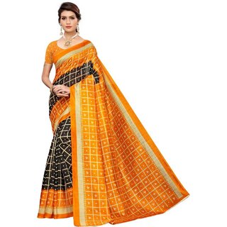Sharda Creation Yellow Mysore Silk Printed With Blouse Saree - Sarees | Buy online on ZillyBuy