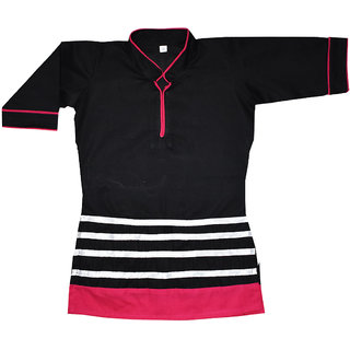 Dakshan Collections Self Cotton Kurti For Girls - Kurtas & Kurta Sets | Buy online on ZillyBuy