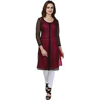 Womens Maroon Kurti - Kurtas & Kurta Sets | Buy online on ZillyBuy