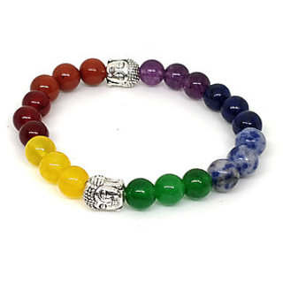 7 Chakra Healing Balance Beaded Bracelet Yoga Reiki Praye - Bangles & Bracelets | Buy online on ZillyBuy