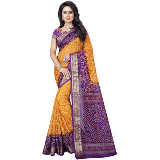Sharda Creation Multicolor Printed Art Silk Saree - Sarees | Buy online on ZillyBuy