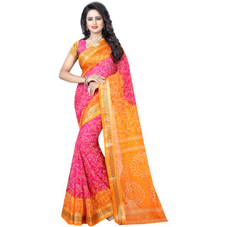 Sharda Creation Multicolor Printed Art Silk Saree - Sarees | Buy online on ZillyBuy