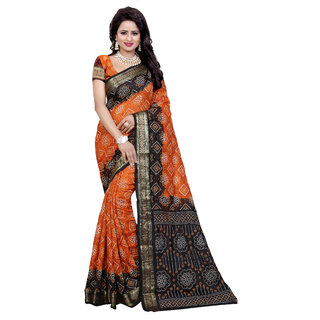 Sharda Creation Multicolor Printed Art Silk Saree - Sarees | Buy online on ZillyBuy