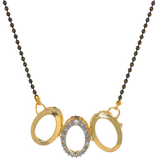hetprit brass gold plated mangal sutra for woman