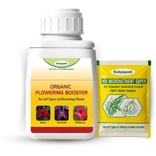 Flowering Fertilizer Booster for All Flowering Plants Roses, Orchids, Hibiscus, Jasmine etc with Mix Micro Nut