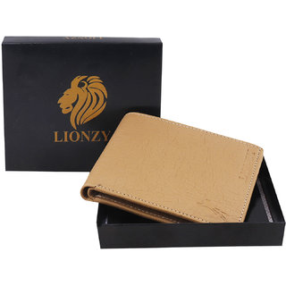 LIONZY  Men Beige Artificial Leather Wallet - Handbags | Buy online on ZillyBuy
