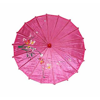 Kaku Fancy Dresses Japanese Umbrella Accessor for Costume/ Wedding Dance and Decoration Prop - Dark Pink Pack -1 - Home Improvement | Buy online on ZillyBuy
