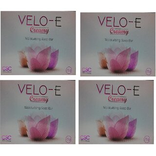 velo e creamy moisturising soap pack 4