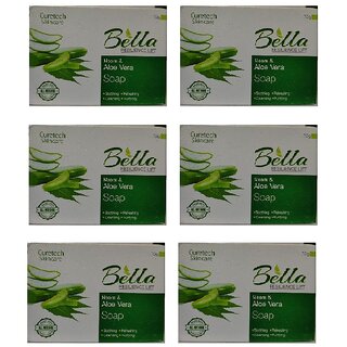 bella neem aloe vera soap pack 6