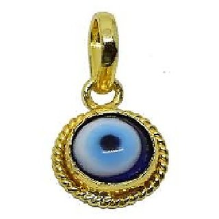 Evil Eye (Nazar Suraksha Yantra) gold plated  without chain pendant by CEYLONMINE