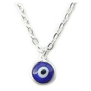 Evil Eye Protection without chain Blue Pendant silver by CEYLONMINE