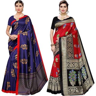 Sharda Creation Kalamkari Printed Saree Combo of 2 Saree - Sarees | Buy online on ZillyBuy