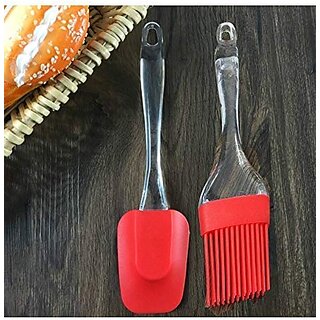 Eastern Club Spatula and Pastry Brush Set, Oil Brush for Cooking, Silicon Brush for Kitchen (Set of 2 ) (Assorted Color) - Cookware | Buy online on ZillyBuy