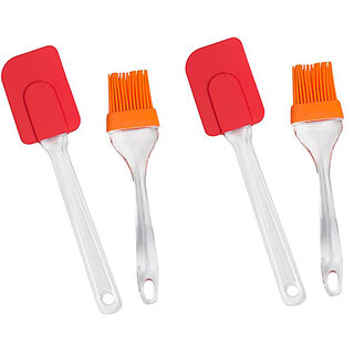 Eastern Club Silicone Brush and Spatula Set, 4-Pieces (Assorted Color) - Cookware | Buy online on ZillyBuy