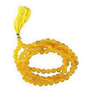 Ceylonmine  Stone Beautiful Yellow Sapphire Mala for Women  Men