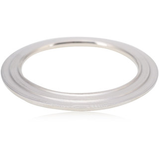 KESAR ZEMS Bold Ring Stylish Stainless Steel kada for Men -B (Size2.5 Inch)