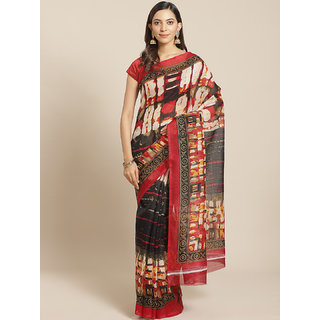 Sharda Creation Multicolour Bhagalpuri Silk Saree - Sarees | Buy online on ZillyBuy
