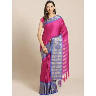 Sharda Creation Wine And Blue Embellished Saree - Sarees | Buy online on ZillyBuy