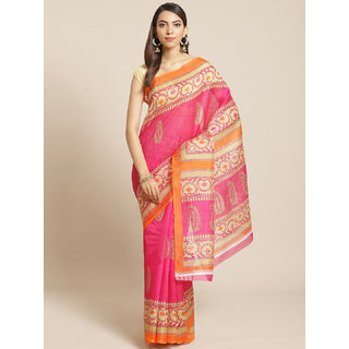 Sharda Creation Pink Mysore Silk Saree - Sarees | Buy online on ZillyBuy
