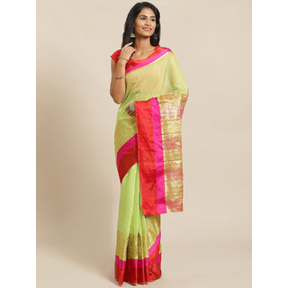 Sharda Creation Green Embellished saree - Sarees | Buy online on ZillyBuy