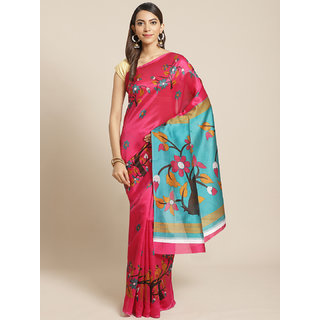 Sharda Creation Pink Mysore Silk Saree - Sarees | Buy online on ZillyBuy