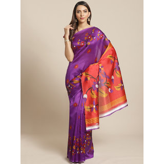 Sharda Creation Purple Mysore Silk Saree - Sarees | Buy online on ZillyBuy