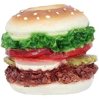 Burger Shaped Paper Weight cum Pen Holder  Cute & Functional Desk Accessory yellow