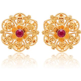 luv fashion Tradtional 1gm jumkhi gold n micron plated - Earrings | Buy online on ZillyBuy