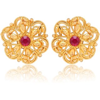 luv fashion Tradtional 1gm jumkhi gold n micron plated - Earrings | Buy online on ZillyBuy
