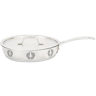 pnb kitchenmate Fry Pan 24 cm diameter with Lid (Steel, Non-stick, Induction Bottom)