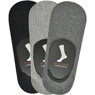 Eastern Club Anti-Slip Unisex Cotton Invisible No show Cotton Loafer Socks with anti slip silicon grip ( Pack of 3) - Socks | Buy online on ZillyBuy