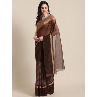 Sharda Creation Women's Maroon Washed With Blouse Saree - Sarees | Buy online on ZillyBuy